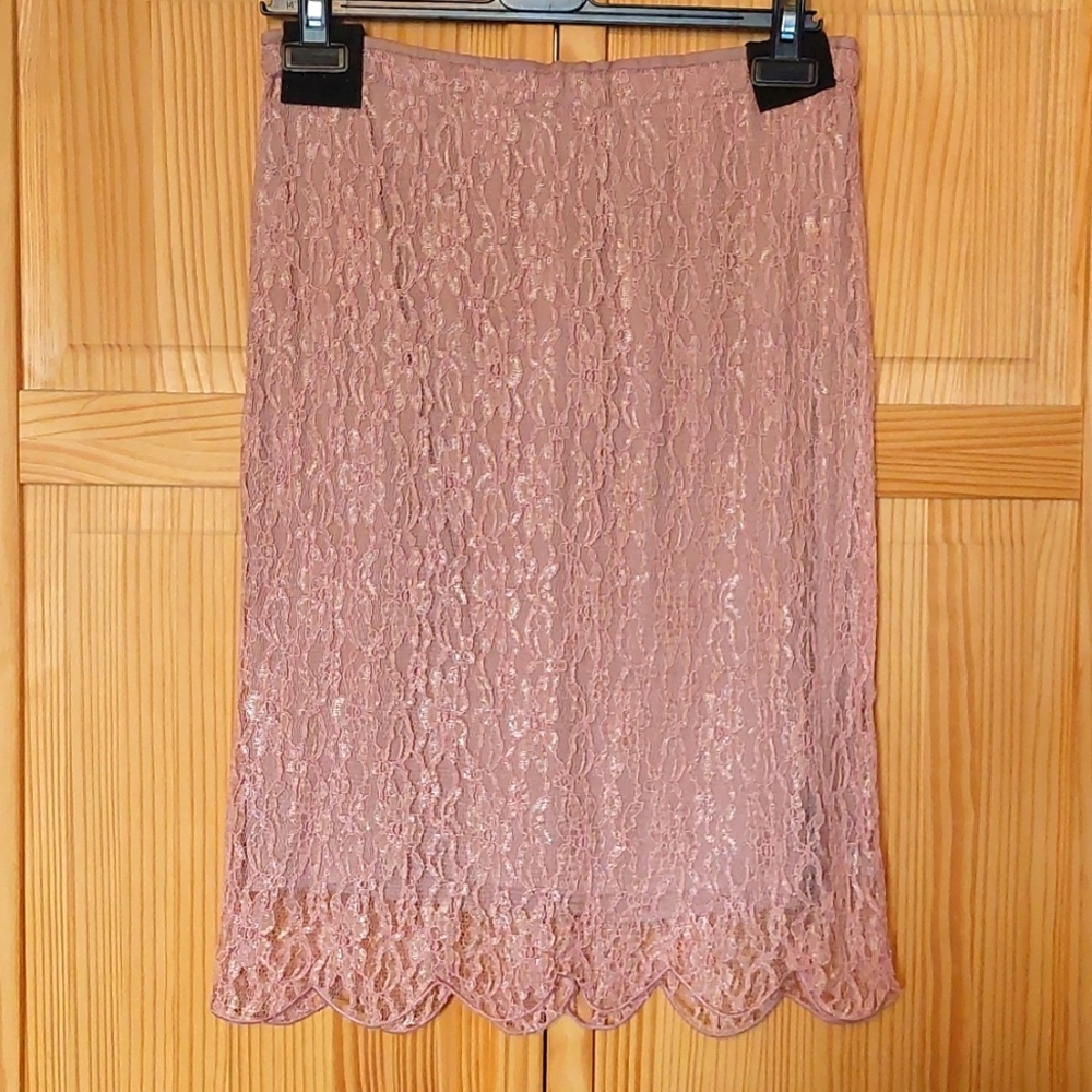 Lace Skirt with lining.